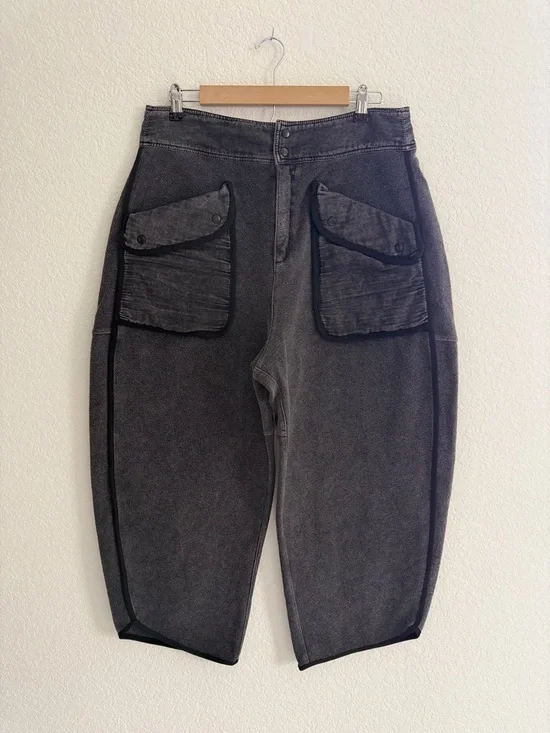 FP Movement "Timko Pants" Wide Leg Black Pants Size L - Picture 3 of 16